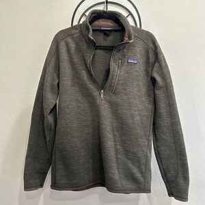 Patagonia Knit Pullover Quarter Zip Sweater Size Large
